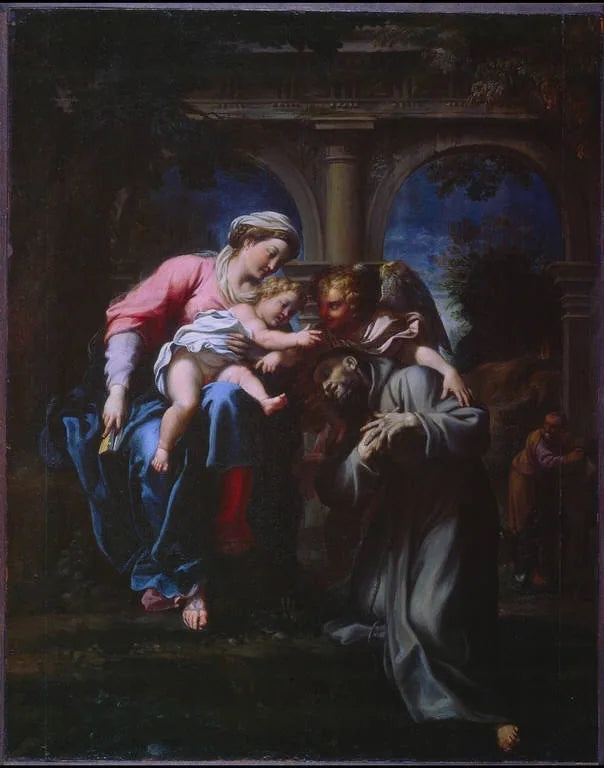 L'apparizione della Vergine e del Bambino Gesù a san Francesco - Annibale Carracci