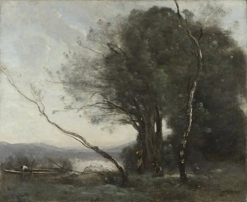 L'albero pendente - Jean-Baptiste Camille Corot