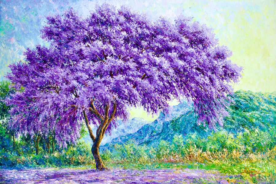 L'albero viola | Dimensioni: 90x60 cm