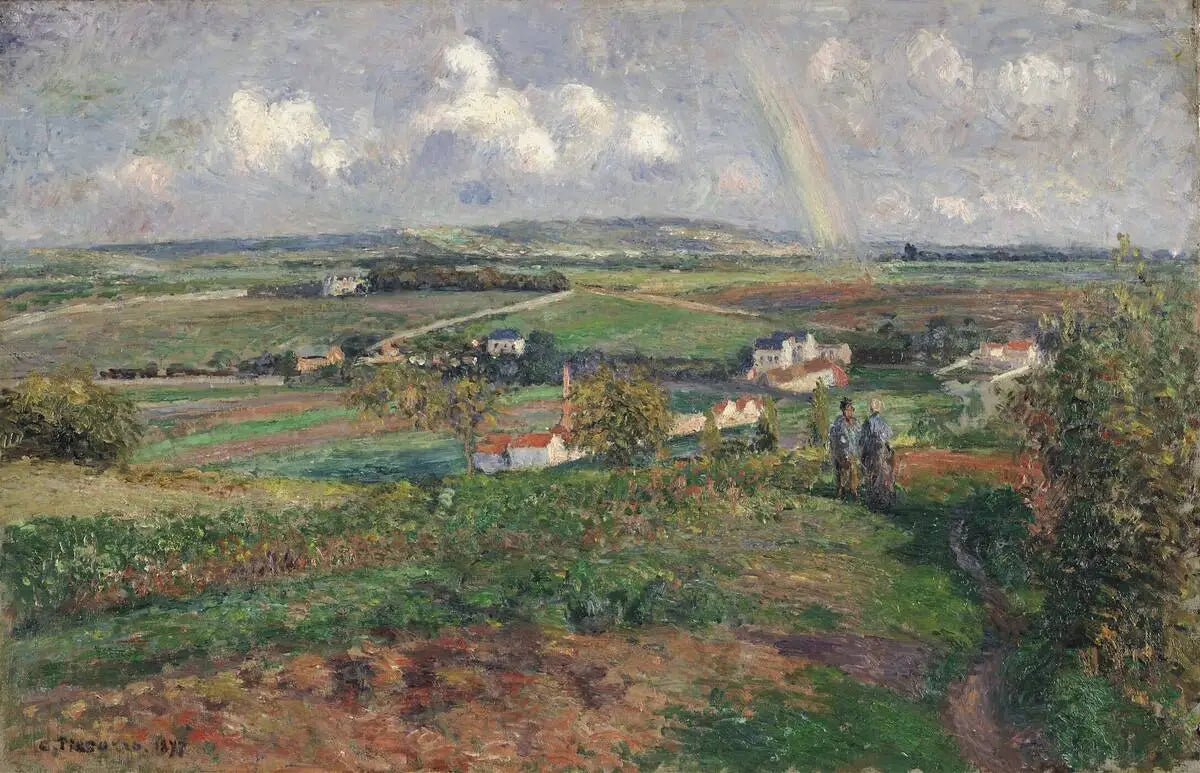 L'Arc-en-ciel, Pontoise - Camille Pissarro image 1 reproduction artisanale de tableau
