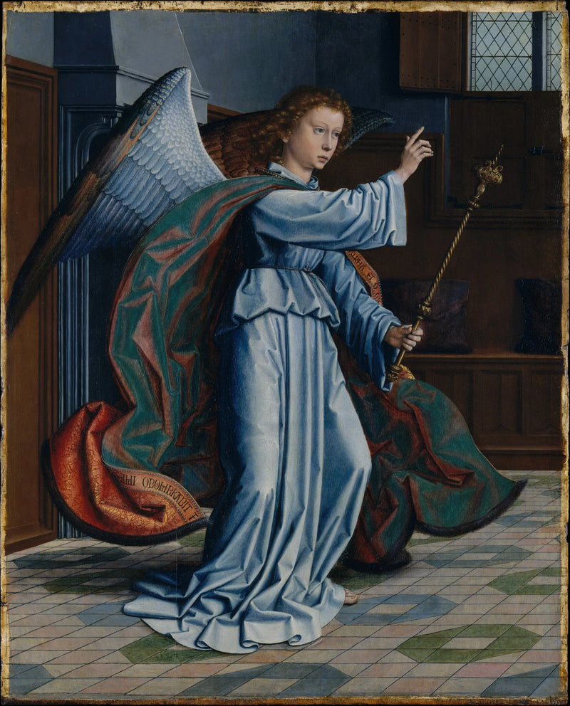 L'Arcangelo Gabriele dell'Annunciazione - Retablo di Cervara - Gérard David