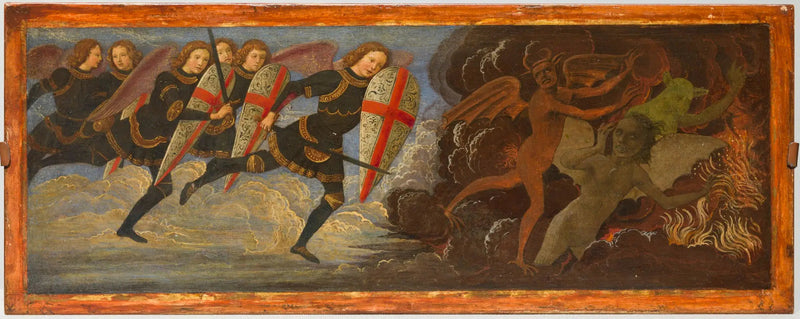 L'Arcangelo San Michele e gli Angeli in guerra contro il Diavolo - Domenico Ghirlandaio