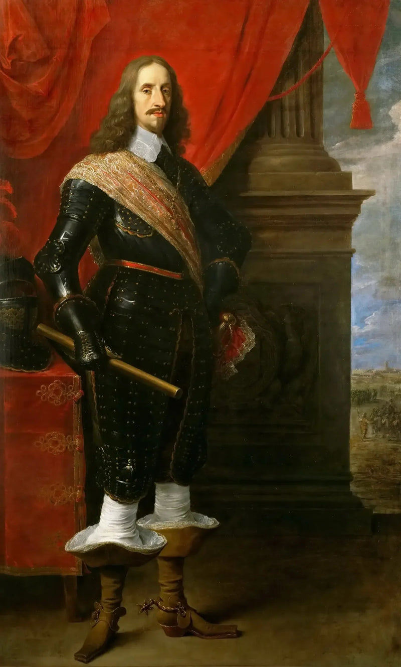 L'arciduca Leopoldo Guglielmo, con la sede di Gravelingen sullo sfondo - David Teniers il Giovane