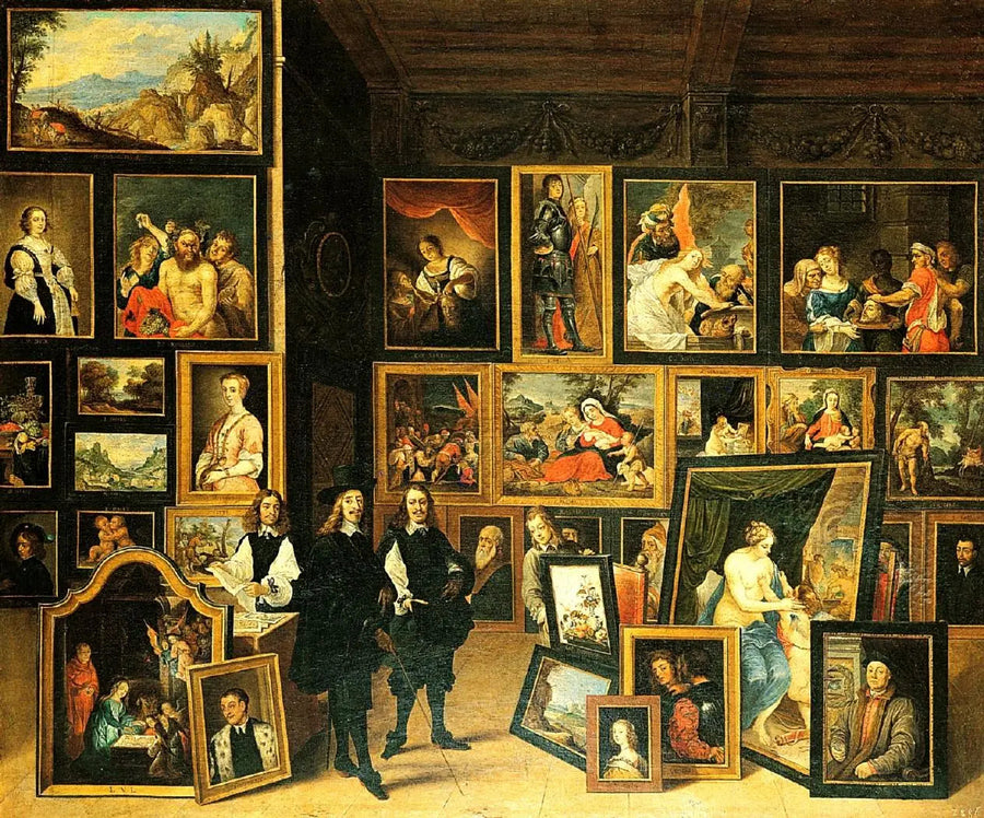 L'Archiduc Léopold-Guillaume dans sa galerie à Bruxelles - David Teniers il Giovane