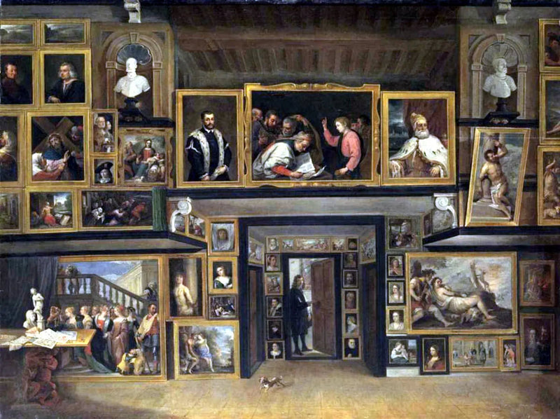 L'Archiduc Léopold-Guillaume dans sa galerie à Bruxelles (III) - David Teniers il Giovane