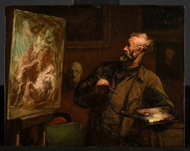 L'artiste alla deposizione - Honoré Daumier