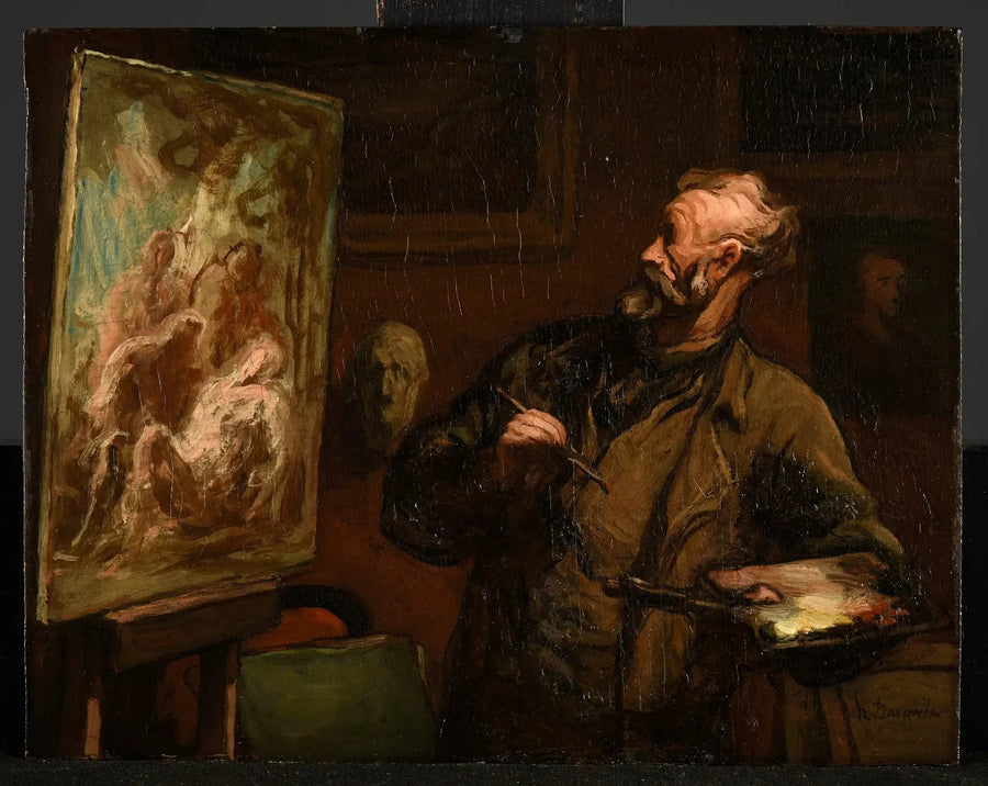 L'artiste alla deposizione - Honoré Daumier