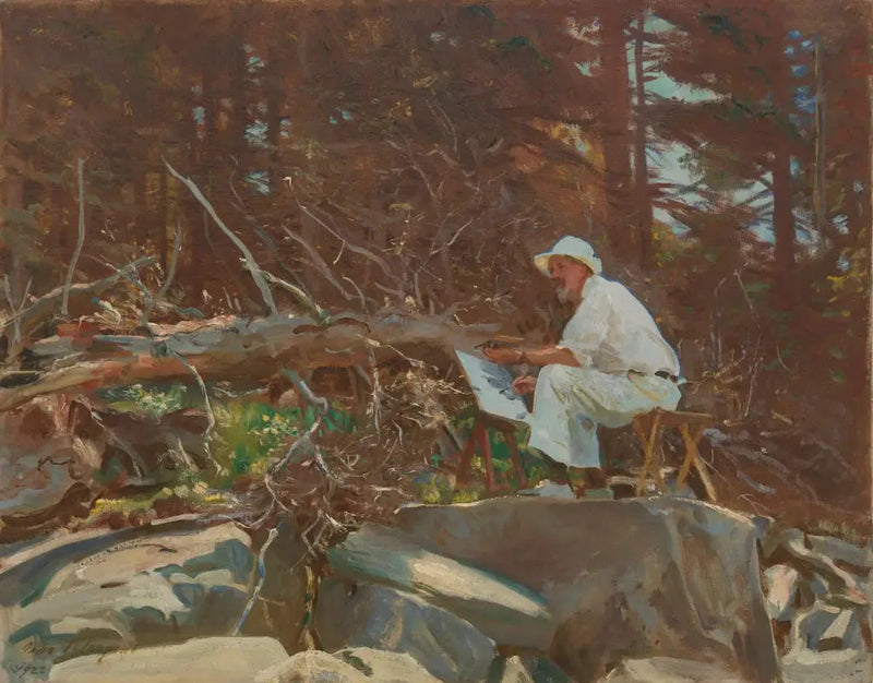 L'artista abbozza - John Singer Sargent