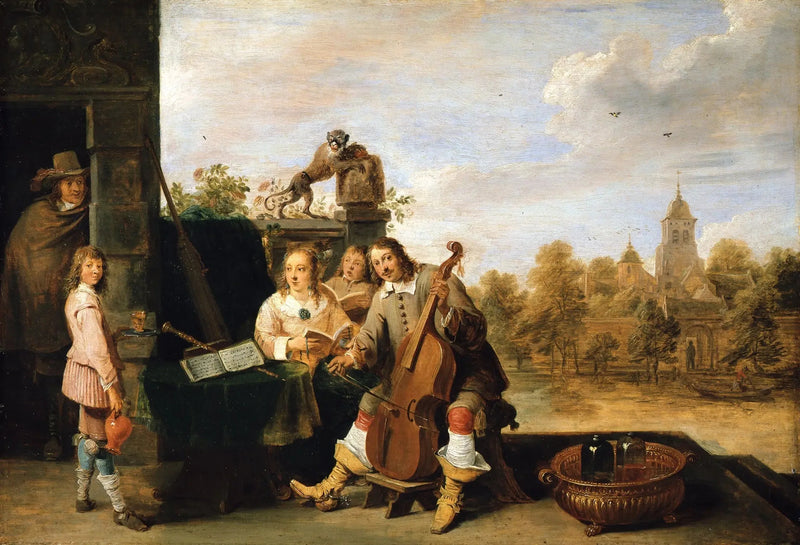 L'artista e la sua famiglia - David Teniers il Giovane