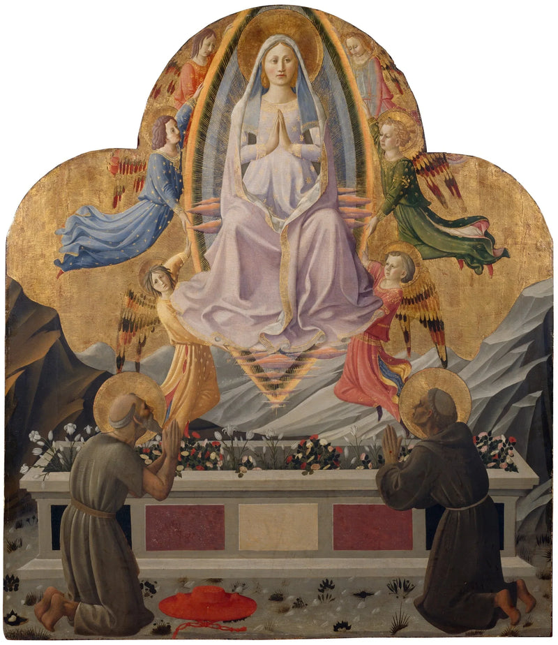 L'Assunzione della Vergine con i santi Gerolamo e Francesco - Zanobi Strozzi