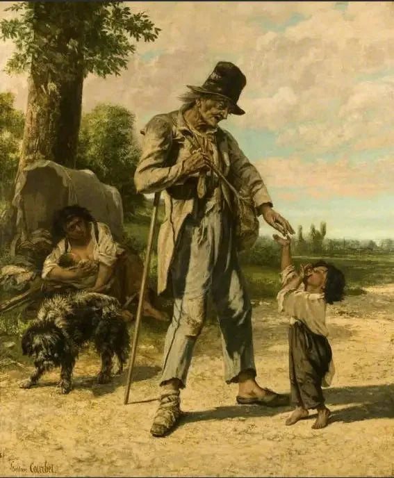 L'elemosina di un mendicante ad Ornans - Gustave Courbet