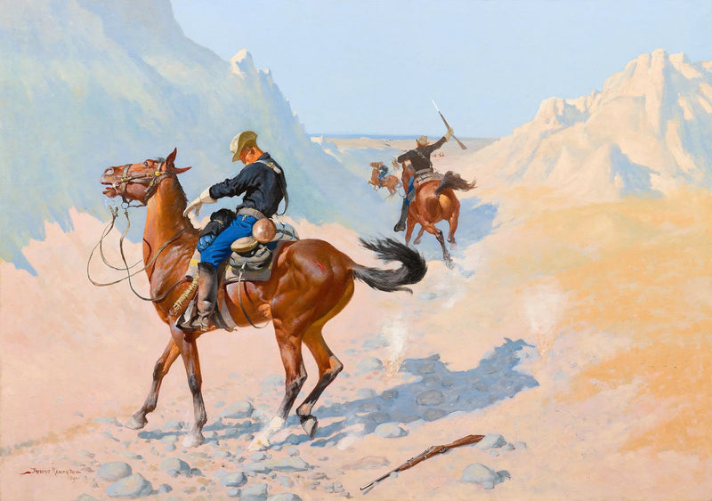 L'avant-garde o il sacrificio militare (l'imboscata) - Frederic Remington