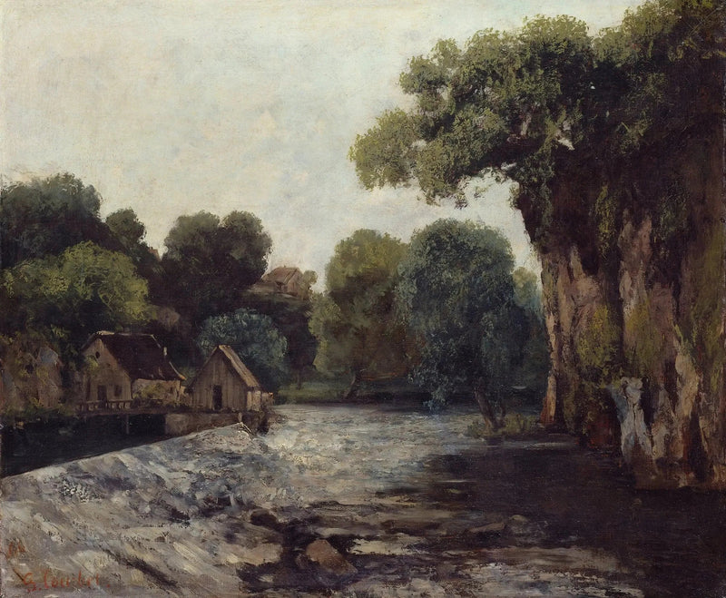 La chiusa della Loue - Gustave Courbet