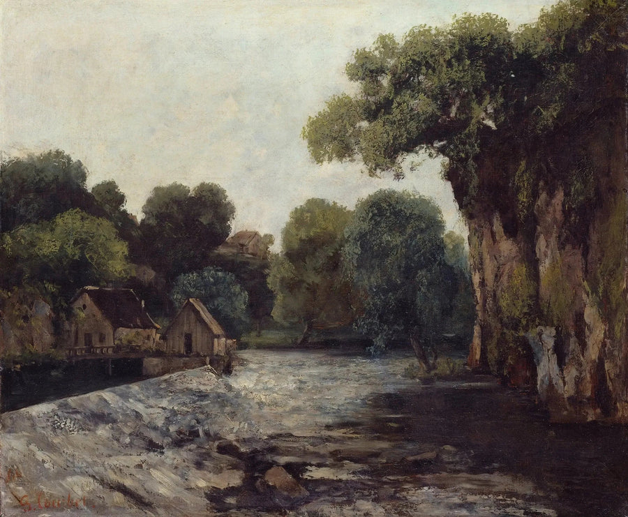 La chiusa della Loue - Gustave Courbet