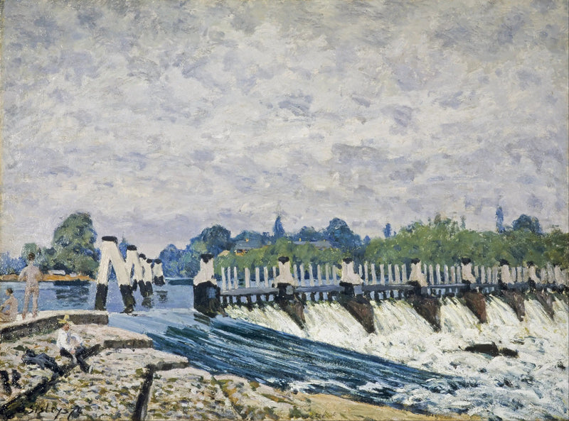 L'Ecluse di Molesey vicino a Hampton Court, effetto del mattino - Alfred Sisley