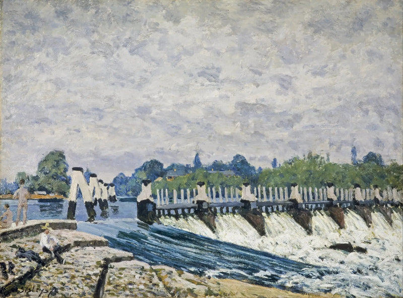 L'Ecluse di Molesey vicino a Hampton Court, effetto del mattino - Alfred Sisley