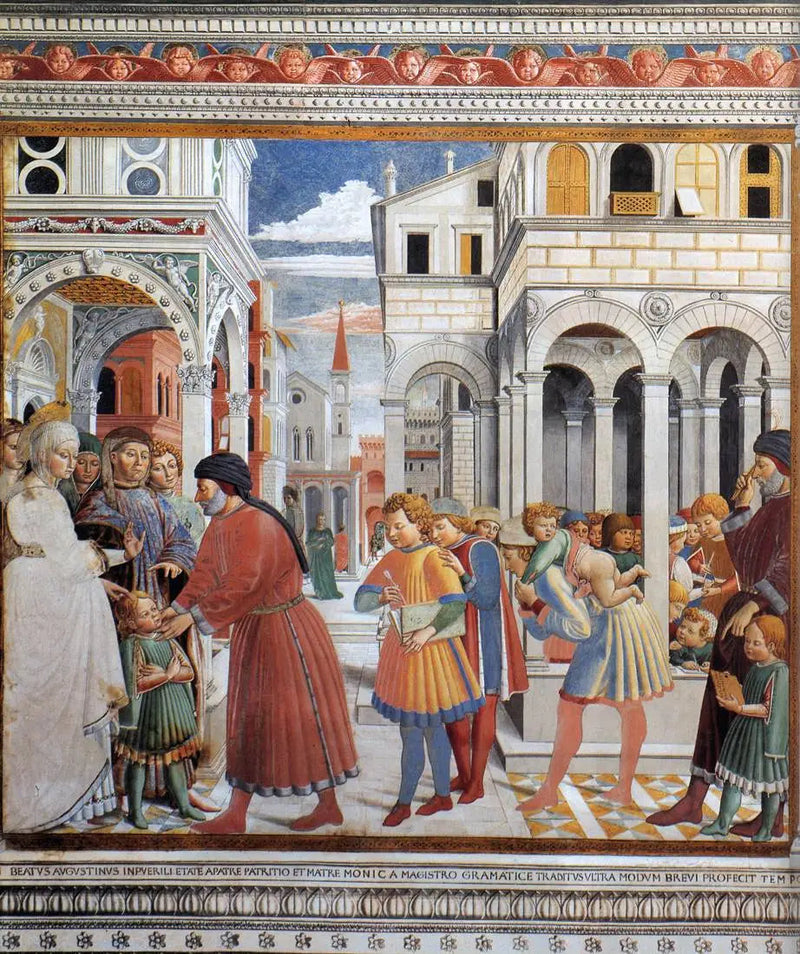 L'école de Tagaste - Benozzo Gozzoli