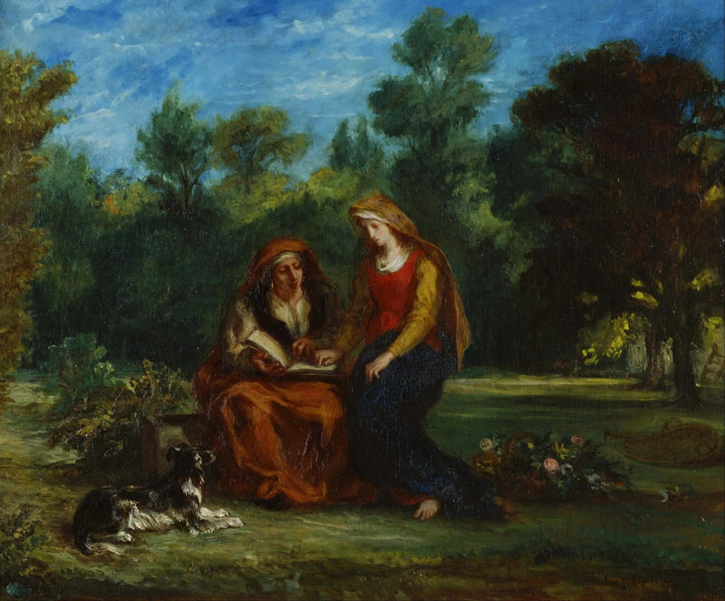 L'Educazione della Vergine - Eugène Delacroix