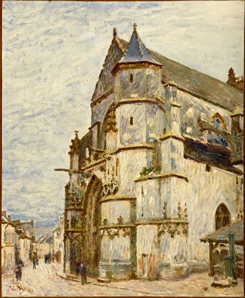 La Chiesa di Moret dopo la pioggia - Alfred Sisley
