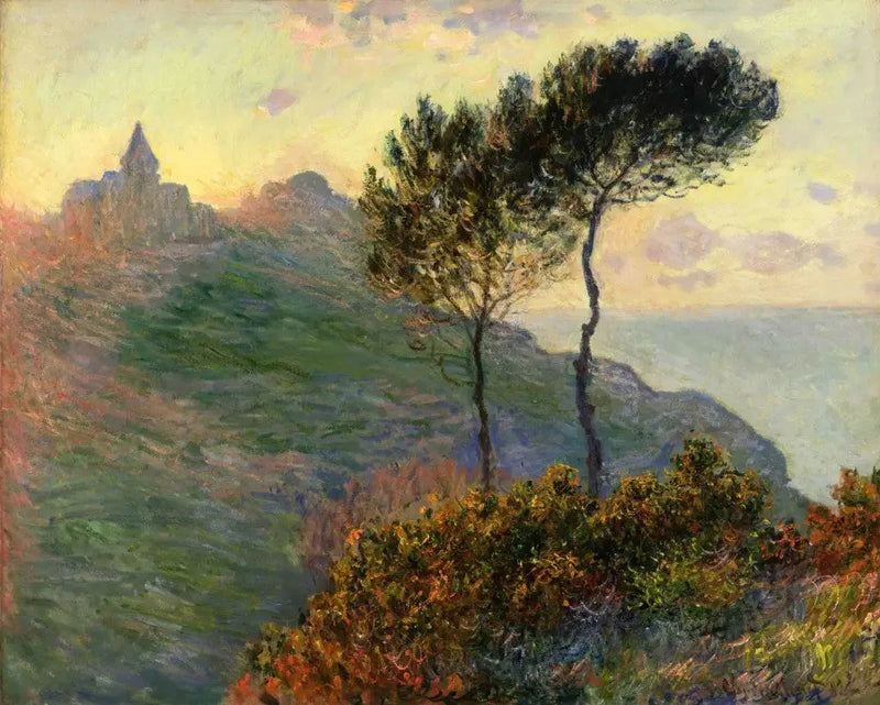La chiesa di Varengeville controluce - Claude Monet