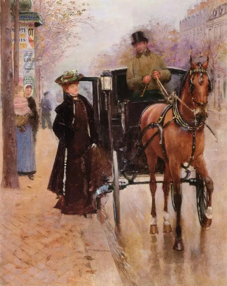 L'Élégante al fiacre - Jean Béraud