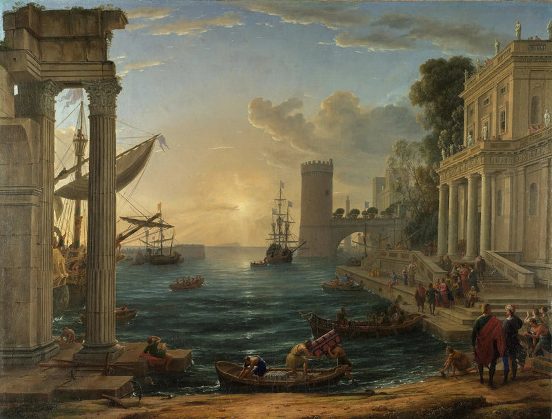 L'Embarquement della regina di Saba - Claude Lorrain