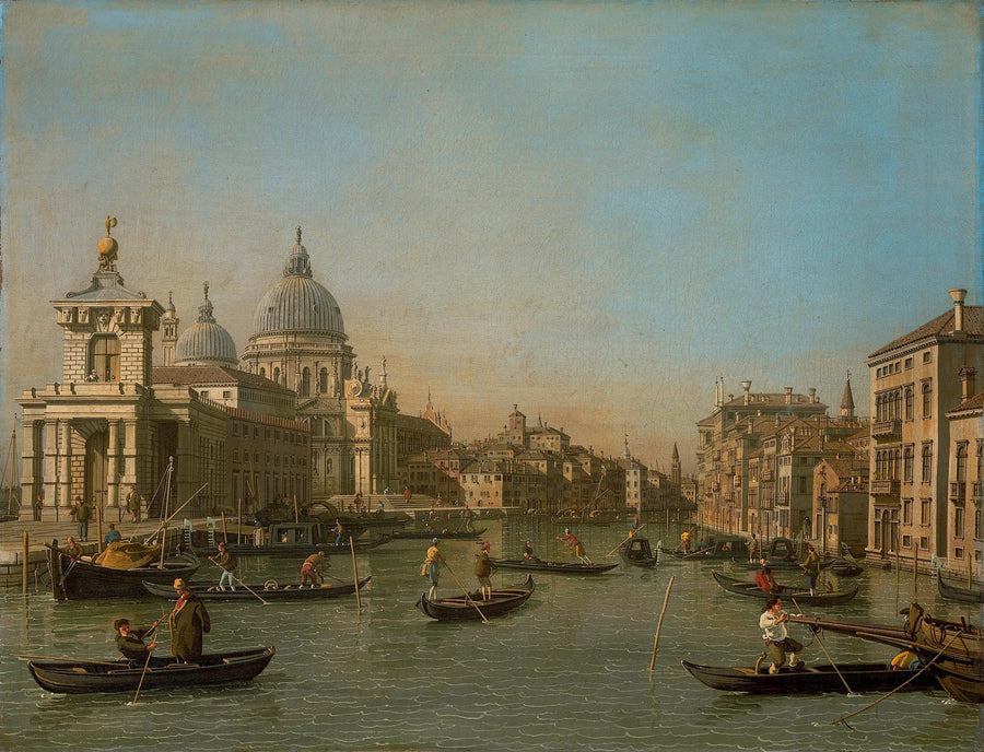 L'Embouchure du Grand Canal à la pointe de la Douane e Santa Maria della Salute - Canaletto