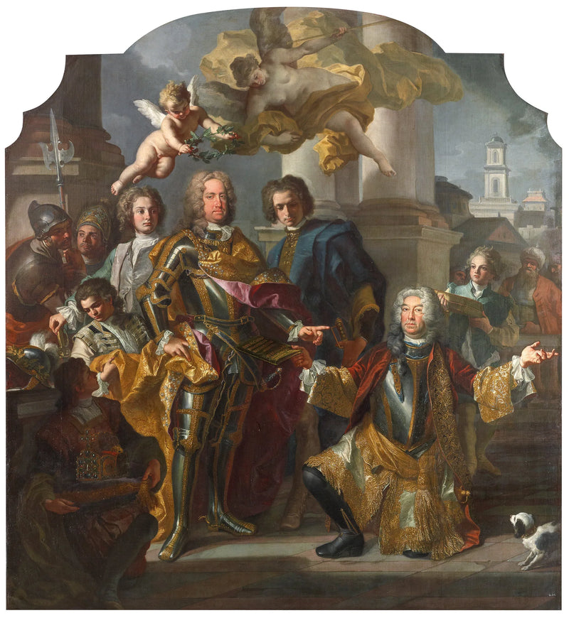 L'imperatore Carlo VI e Gundacker, conte Althann - Francesco Solimena