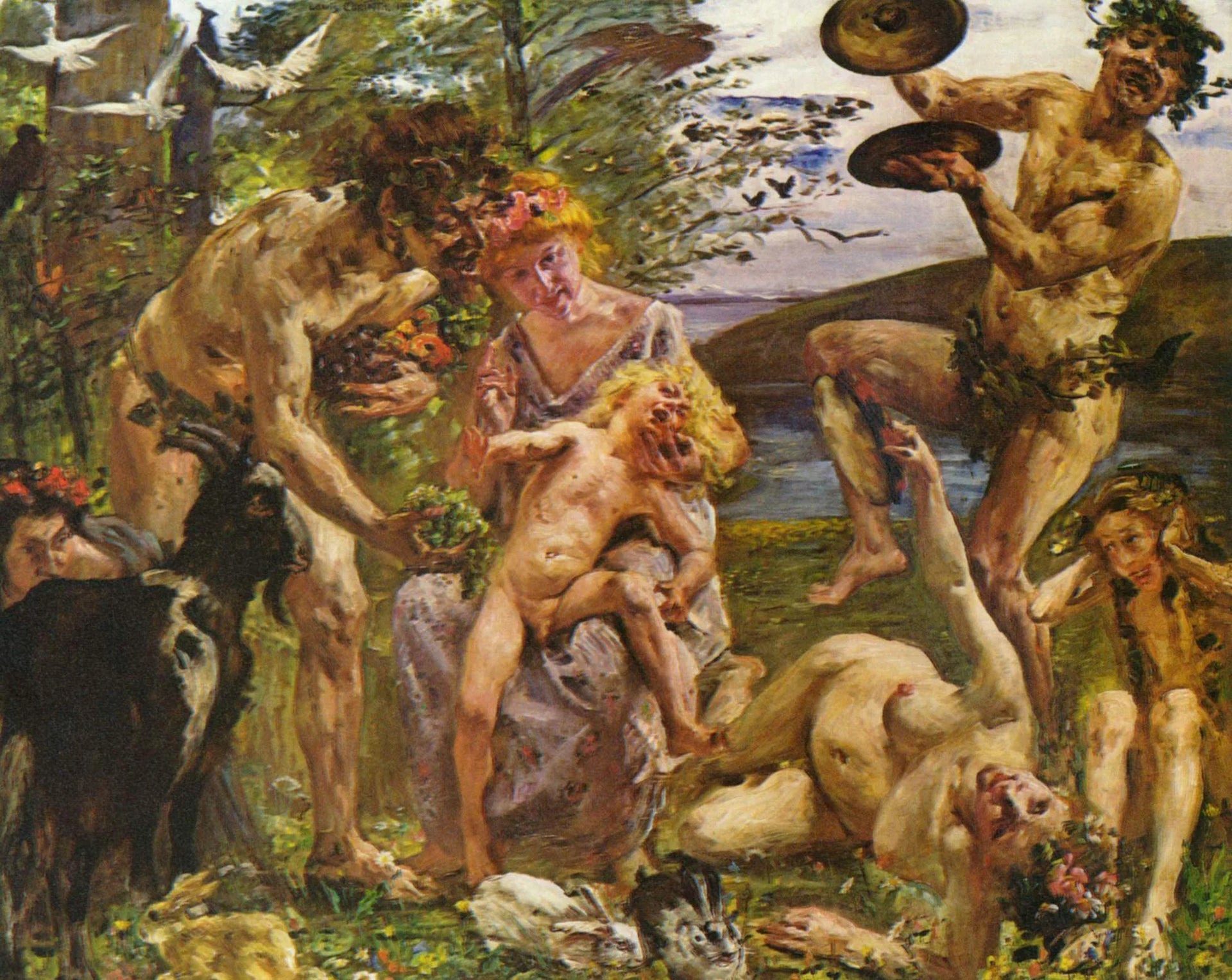 L'enfance de Zeus - Lovis Corinth image 1 reproduction artisanale de tableau