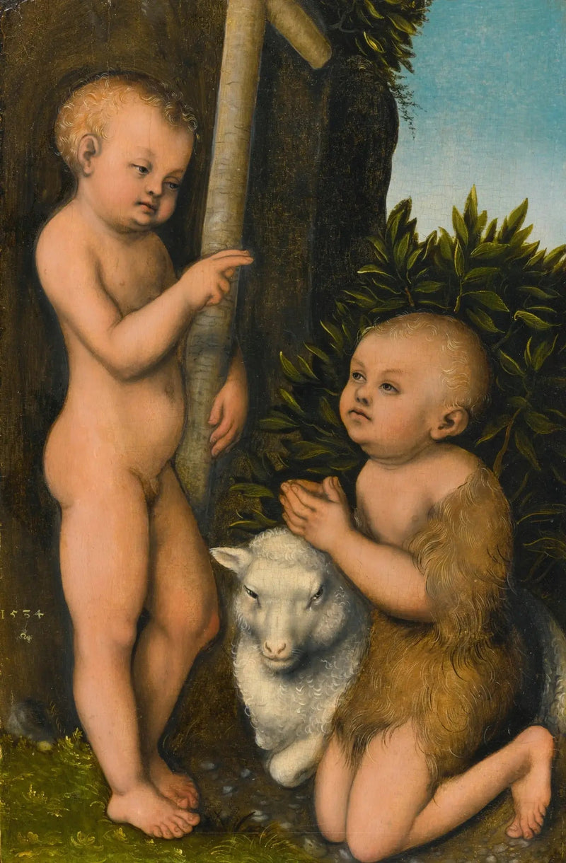 L'Enfant Jésus adoré par l'Enfant Saint Jean Baptiste - Lucas Cranach l'Ancien