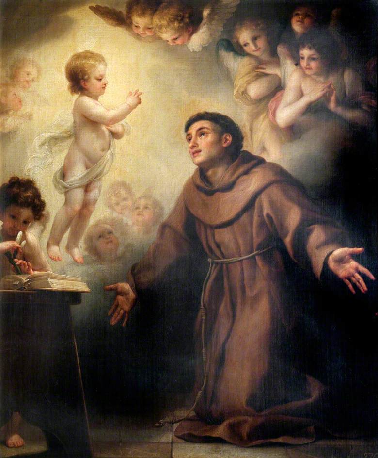 L'Enfant Jésus apparendo a san Antonio di Padova - Anton Raphael Mengs