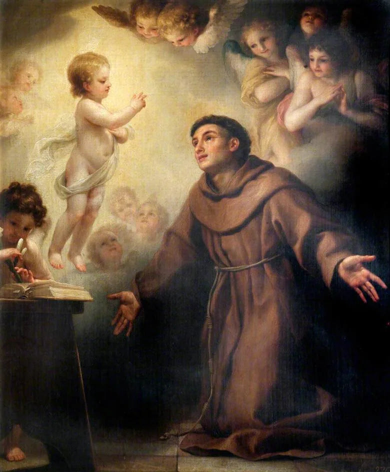 L'Enfant Jésus apparendo a san Antonio di Padova - Anton Raphael Mengs
