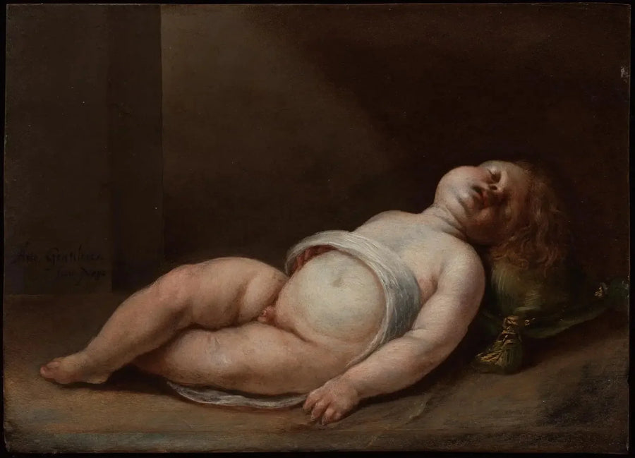Il Bambino Gesù addormentato - Artemisia Gentileschi