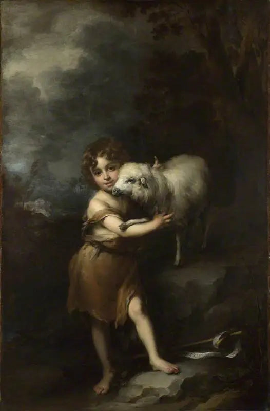 Il Bambino San Giovanni con l'Agnello - Bartolomé Esteban Murillo