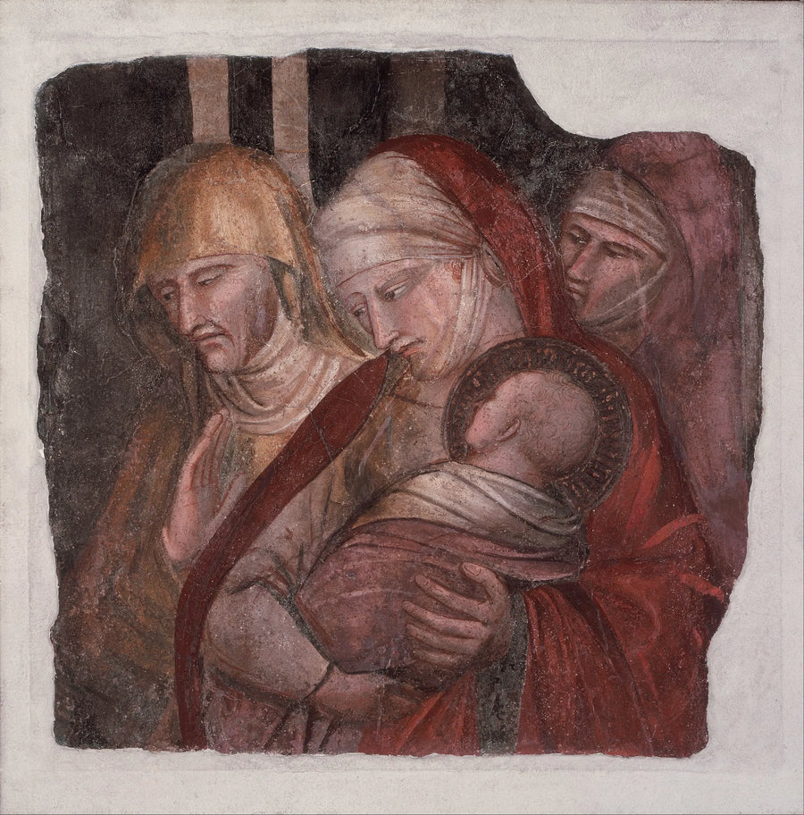 L'Enfant santo Giovanni Battista presentato a Zaccaria - Spinello Aretino