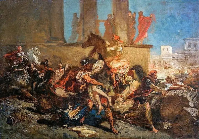 Il rapimento delle Sabine. - Eugène Delacroix