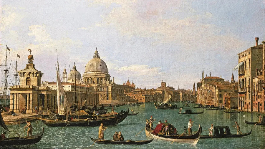 L'entrée du Canal Grande à la Punta della Dogana e alla Santa Maria della Salute - Canaletto