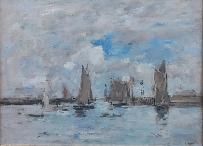L'Ingresso del porto di Trouville - Eugène Boudin