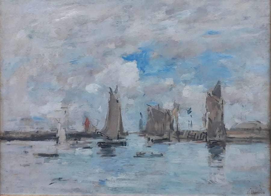 L'Ingresso del porto di Trouville - Eugène Boudin