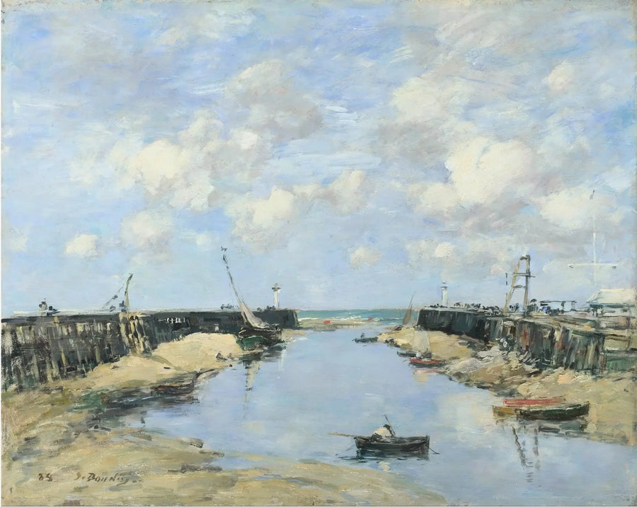 L'ingresso del porto di Trouville - Eugène Boudin