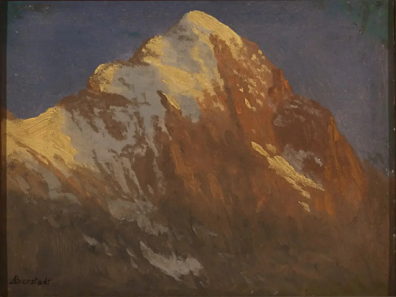 L'éperon del bordo al tramonto, Grindelwald - Albert Bierstadt