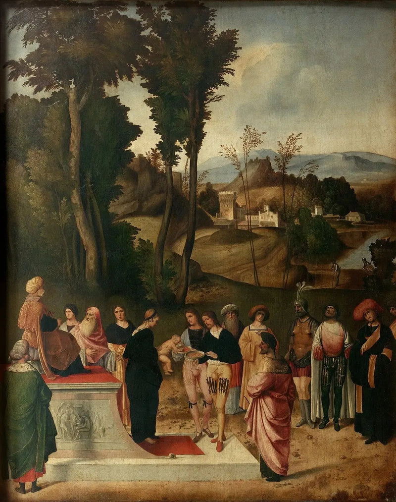 La prova del fuoco di Mosè - Giorgione