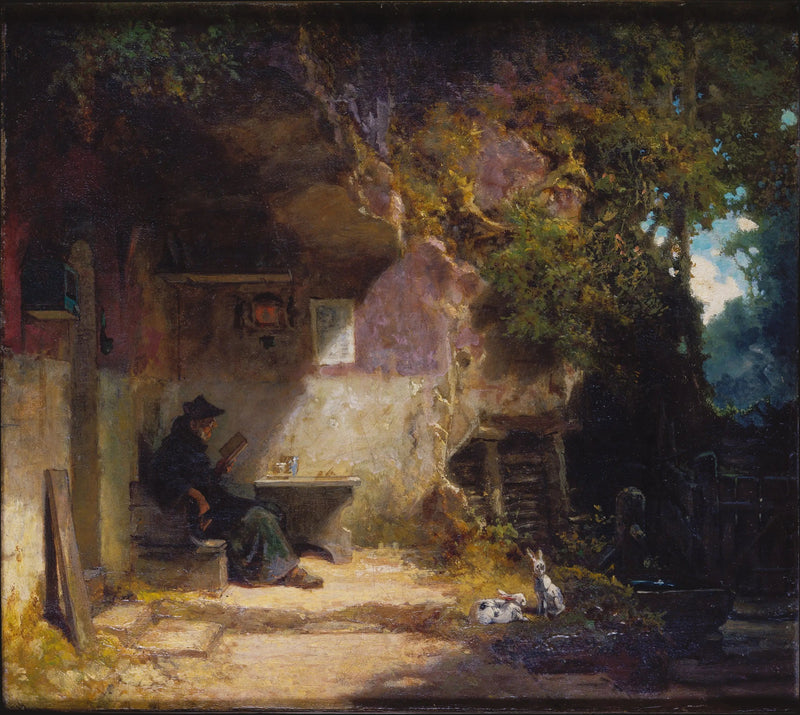 L'Eremita davanti al suo ritiro - Carl Spitzweg