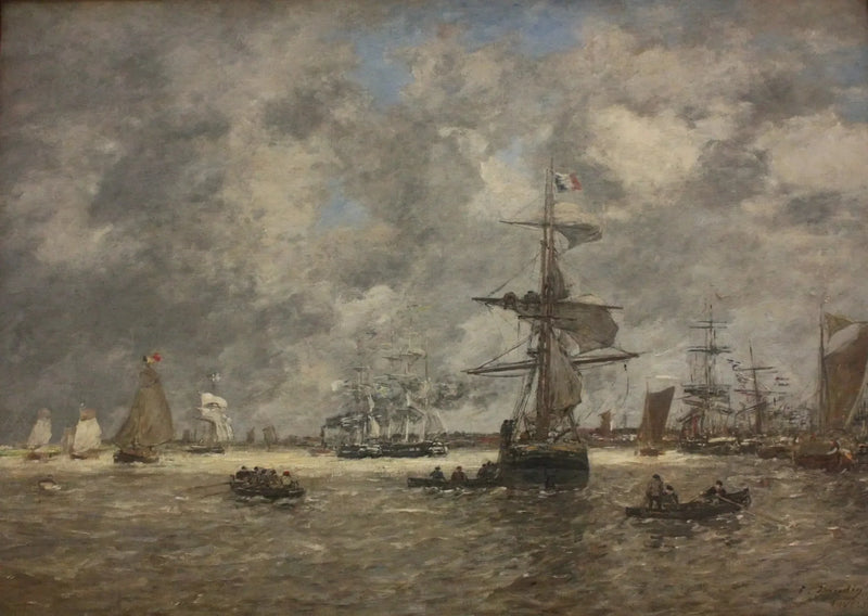 Lo Sceldt ad Anversa - Eugène Boudin