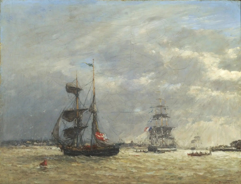 La Schelda in tempo di tempesta - Eugène Boudin