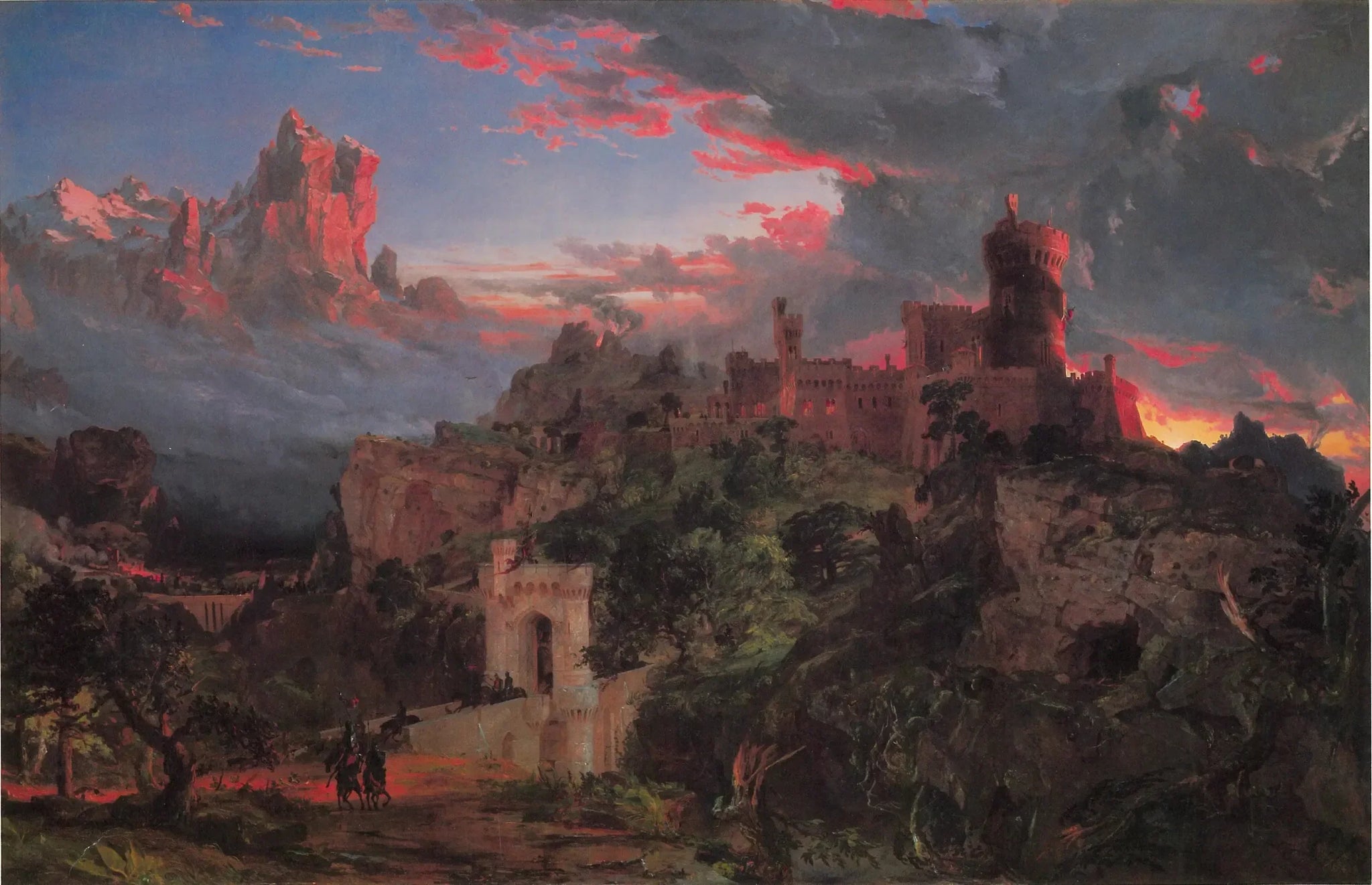 L'esprit de la guerre - Jasper Francis Cropsey image 1 reproduction de peinture à l’huile