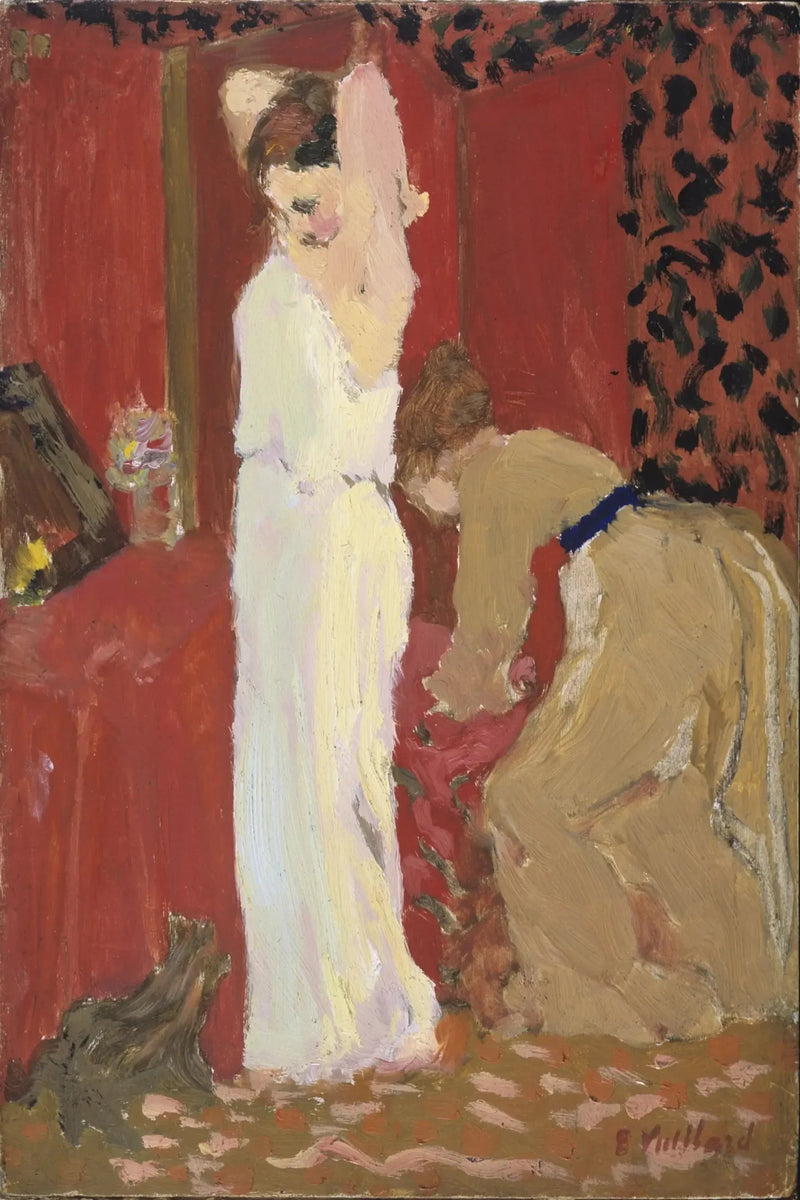 L'Essaiage ; Attrice nella sua cabina - Édouard Vuillard