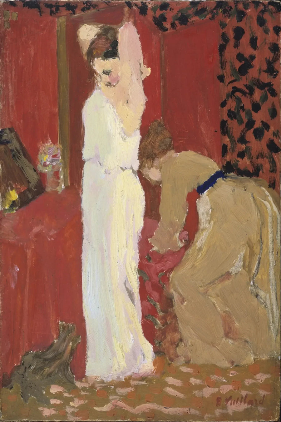 L'Essaiage ; Attrice nella sua cabina - Édouard Vuillard