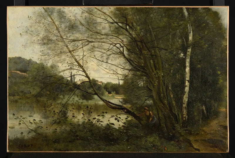 L'étang à l'albero pendente - Jean-Baptiste Camille Corot
