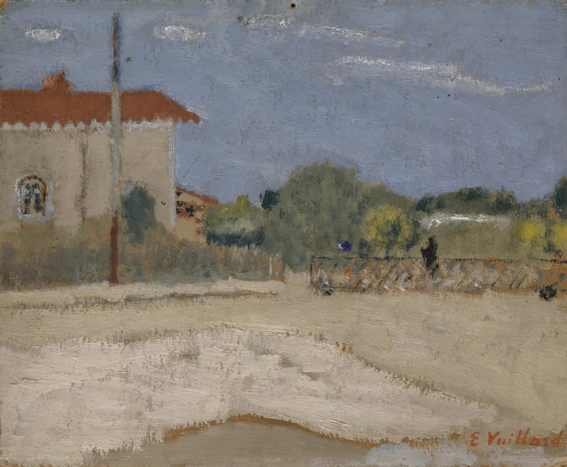 L'Étang-la-Ville. La gare - Édouard Vuillard image 1 copie peinte à la main à l’huile